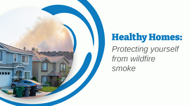 Wildfire smoke in home