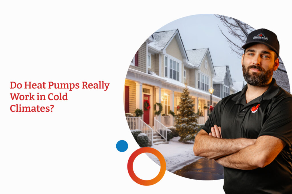 A picture of a beautiful cozy home in the winter. Whyte Ridge HVAC can help you find out if a heat pump is right for your home.